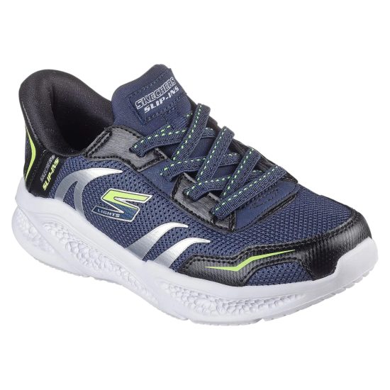 ZAPATILLA NIÑO METEOR LIGHTS BRISK NEGRO SKECHERS - Imagen 2