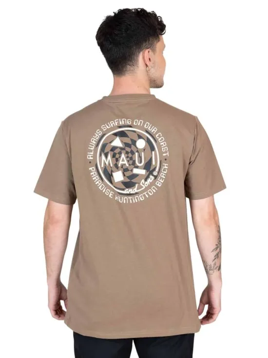 POLERA HOMBRE MC 5P420-MI LISO KHAKI S MAUI - Imagen 2