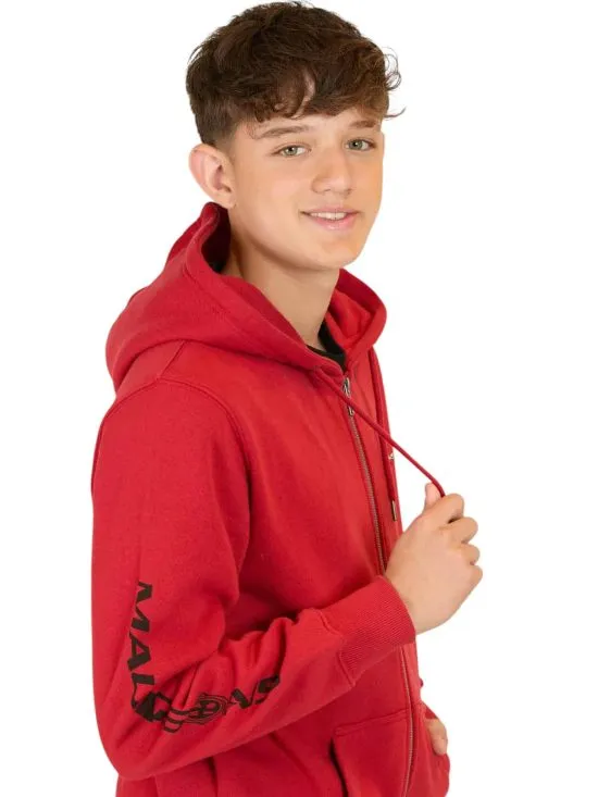 POLERON NIÑO FULL ZIPPER 5O537-MI LISO ROJO MAUI - Imagen 3