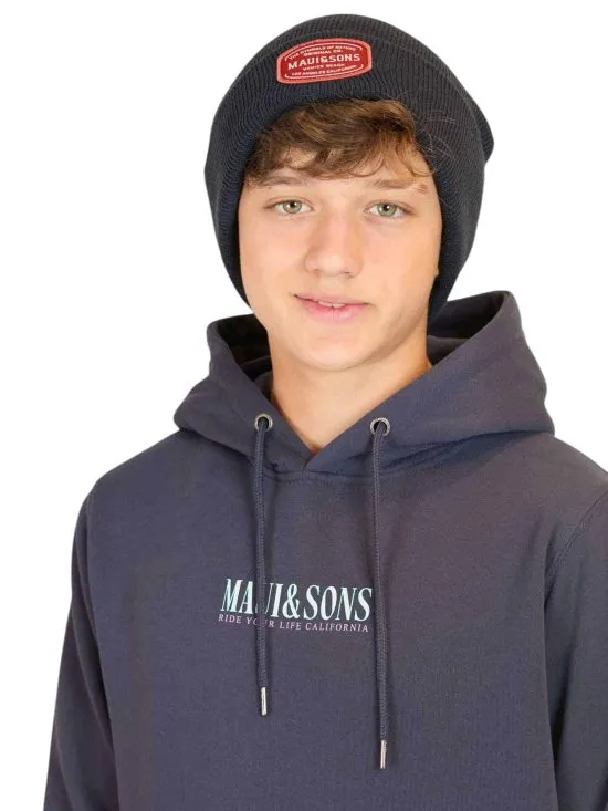 POLERON NIÑO CANGURO 5O527-MI LISO NAVY MAUI - Imagen 3