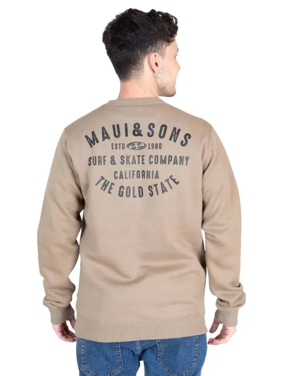 POLERON HOMBRE CR 5O485-MI LISO KHAKI MAUI - Imagen 2