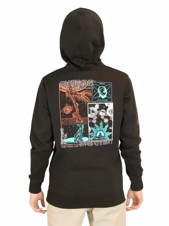 POLERON NIÑO CANGURO 5O528-MI LISO NEGRO MAUI - Imagen 2