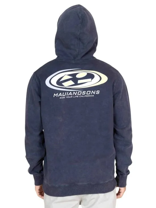 POLERON HOMBRE CANGURO 5O493-MI LISO NAVY MAUI - Imagen 2