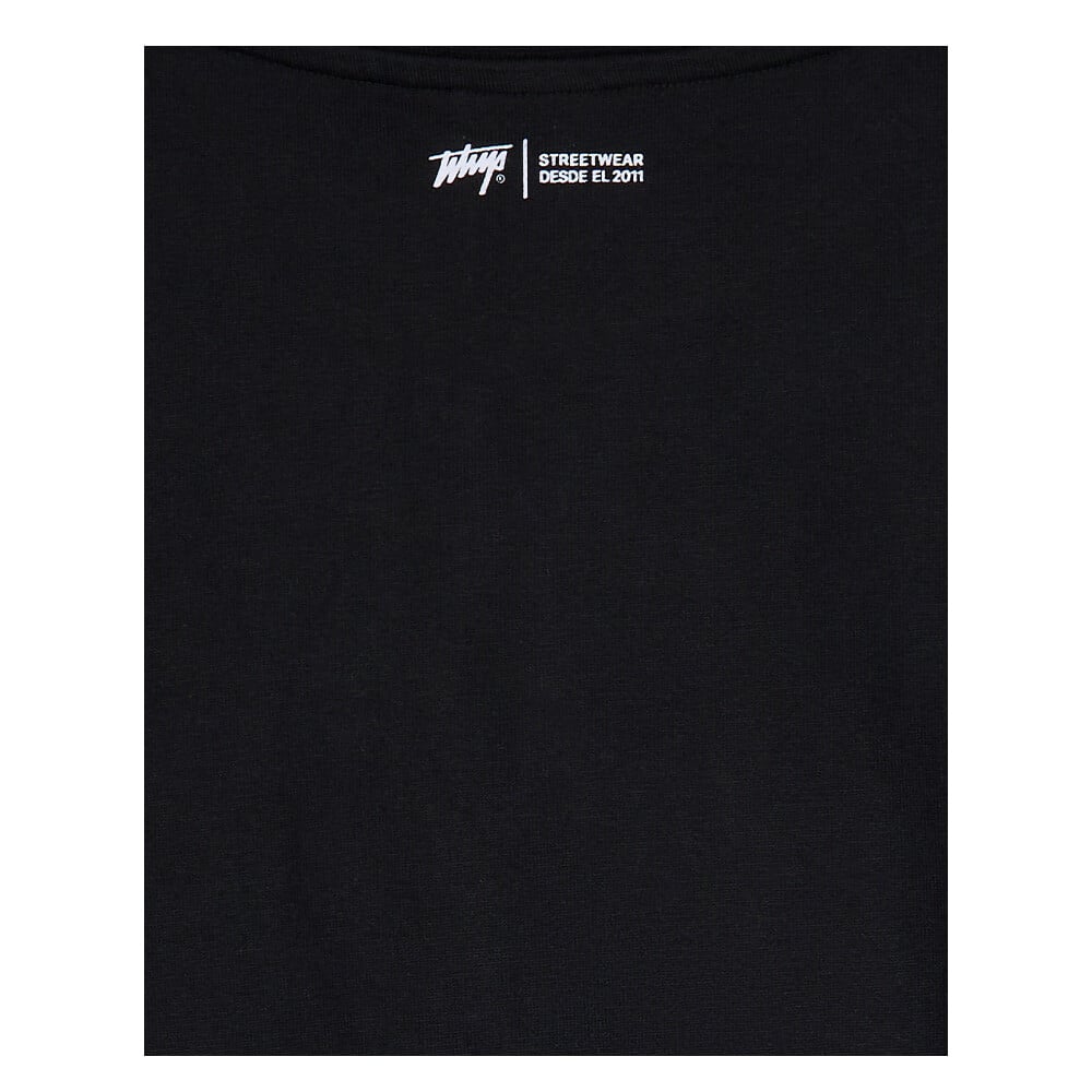 POLERA HOMBRE REGULAR I2590 BLACK WHATUP - Imagen 4