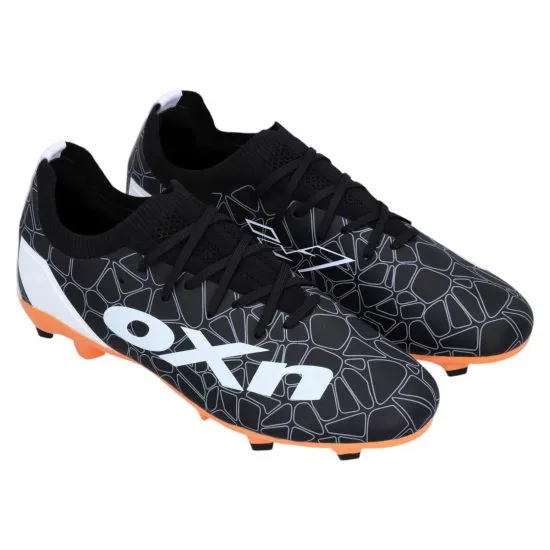 ZAPATO FUTBOL CAMPO PU VELOSTER MD NEGRO NARANJA OXN - Imagen 2
