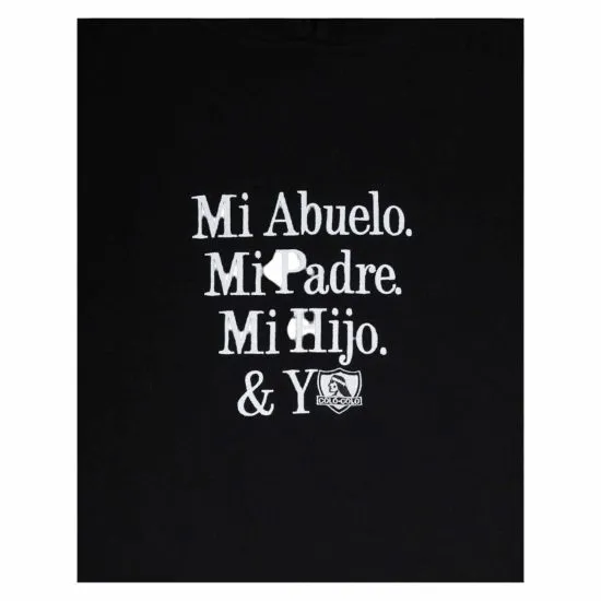 Polerón Colo Colo Urbano Hoodie Negro Amor Eterno - Imagen 3