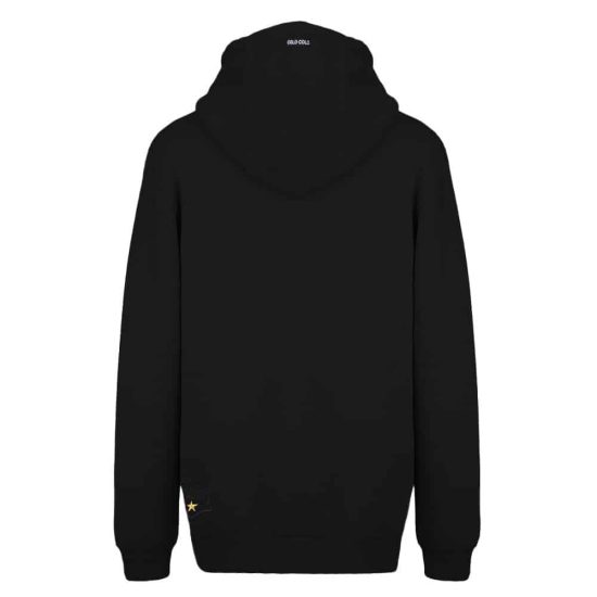 Polerón Colo Colo Urbano Hoodie Negro Escudo Franjas - Imagen 2