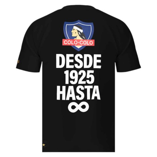 Polera Hombre Colo Colo Urbano Negro desde 1925 - Imagen 2