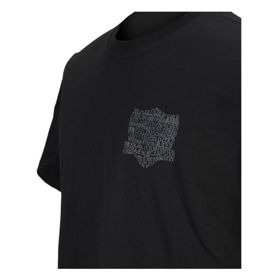 Polera Colo Colo Urbano Hombre Negro Himno Escudo Gris - Imagen 3