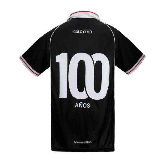 Polera Colo Colo Urbano Hombre 100 Años Negro - Imagen 2