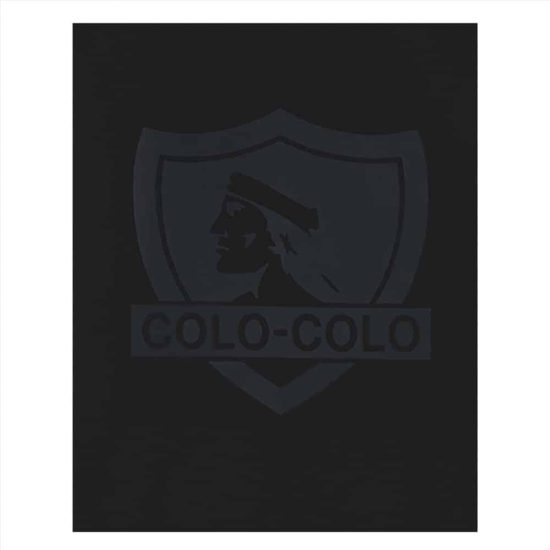 Polerón Colo Colo Urbano Mujer Negro Escudo Gris - Imagen 3