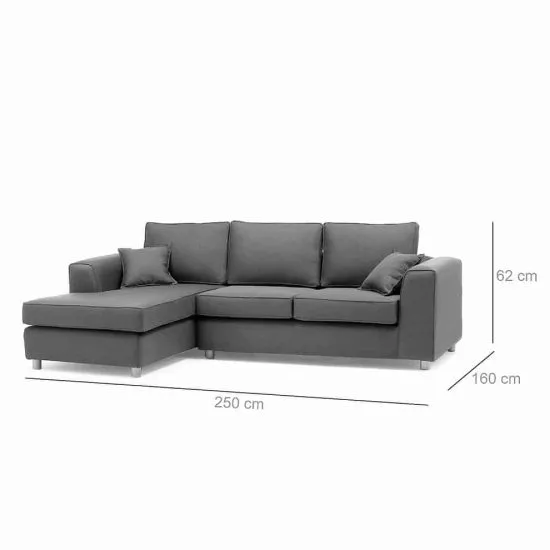 SECCIONAL MONACO IZQUIERDO CELESTE BARRA DESIGN - Imagen 2