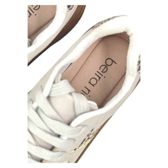 Zapatillas Mujer Beige Vison Animal Print Chocolate Mink Beira Rio - Imagen 2