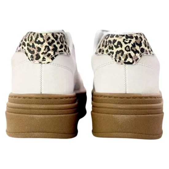 Zapatillas Mujer Beige Vison Animal Print Chocolate Mink Beira Rio - Imagen 3
