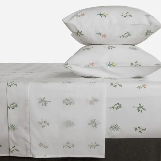 SET SABANA LISA 2 PLAZAS 144 HILOS AGUSTINA CIC