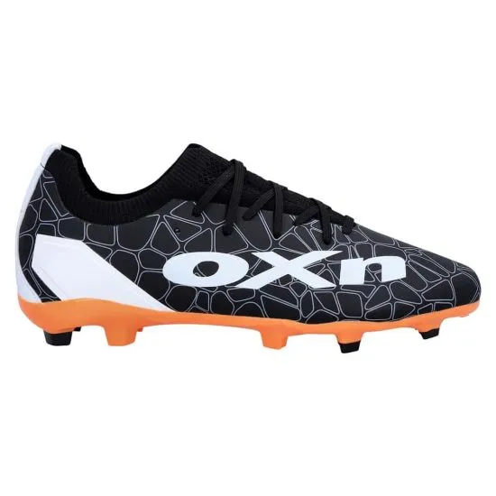 ZAPATO FUTBOL CAMPO PU VELOSTER MD NEGRO NARANJA OXN