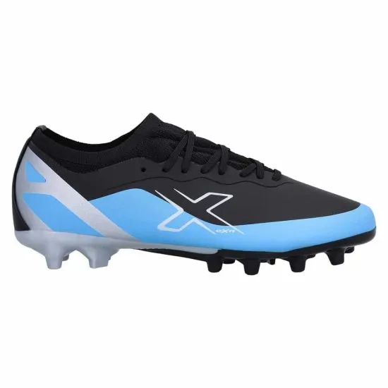 ZAPATO FUTBOL CAMPO PU RAYO MD CELESTE NEGRO OXN