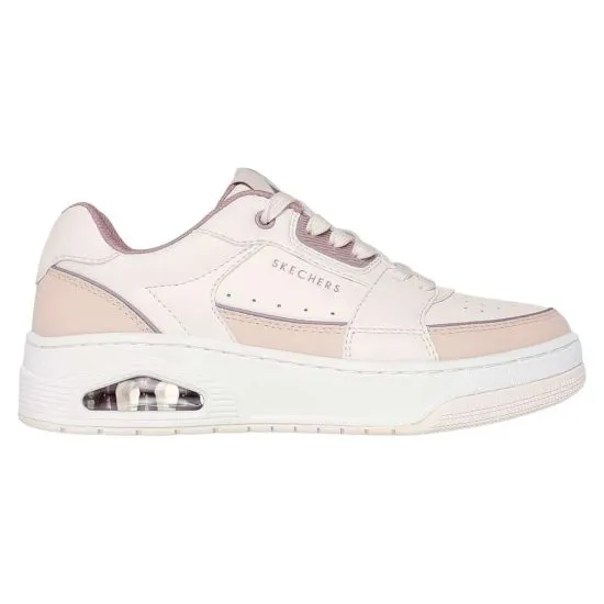 ZAPATILLA UNO COURT COURTED STYLE SKECHERS ROSADO
