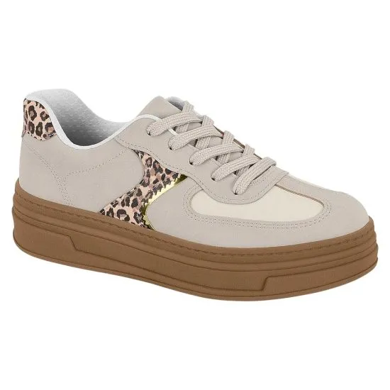 Zapatillas Mujer Beige Vison Animal Print Chocolate Mink Beira Rio