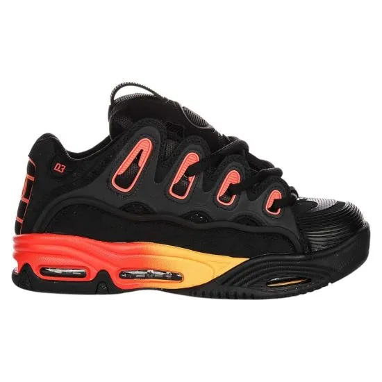 ZAPATILLA HOMBRE D3 2001 BLACK/ORANGE OSIRIS