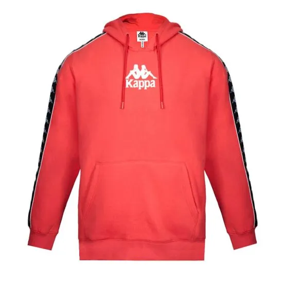 Poleron Hombre Grey Omini Rojo Hoodie Kappa