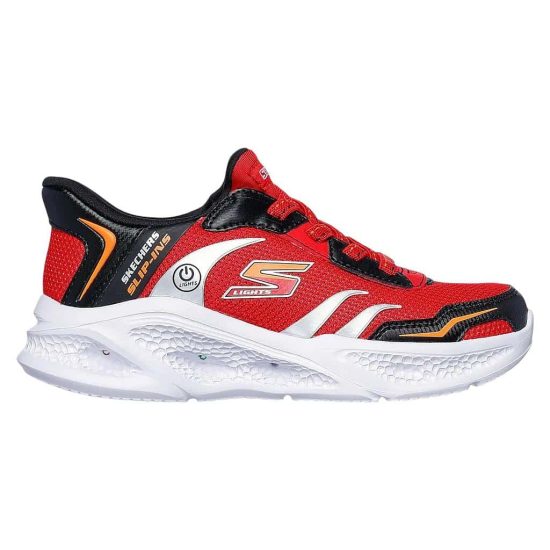 ZAPATILLA NIÑO METEOR-LIGHTS BRISK RED SKECHERS