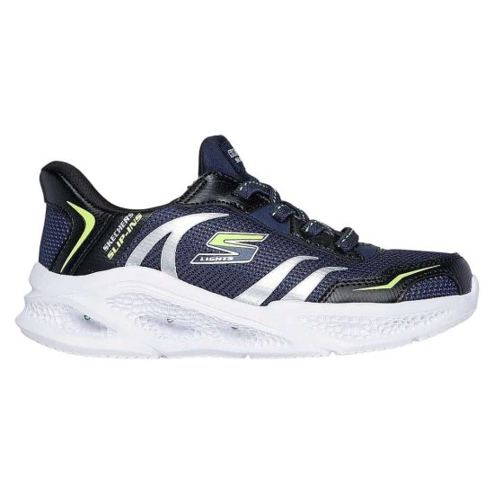 ZAPATILLA NIÑO METEOR LIGHTS BRISK NEGRO SKECHERS