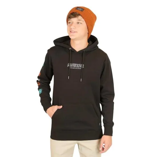 POLERON NIÑO CANGURO 5O528-MI LISO NEGRO MAUI