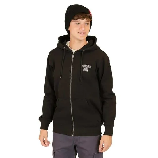 POLERON KIDS FULLZIPPER 5O536-MI LISO NEGRO MAUI