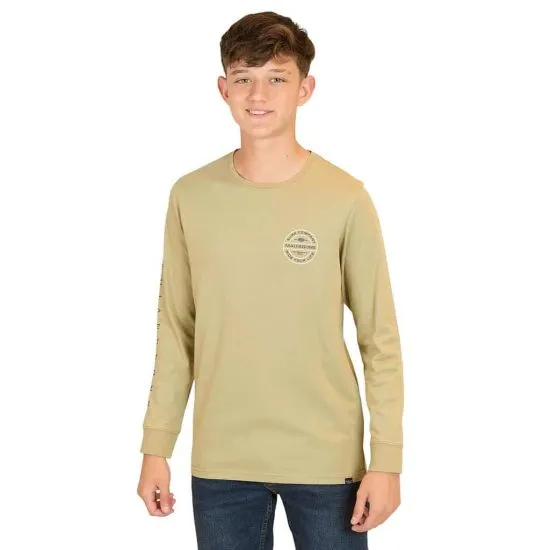 POLERA NIÑO ML 5P453-MI LISO KHAKI MAUI