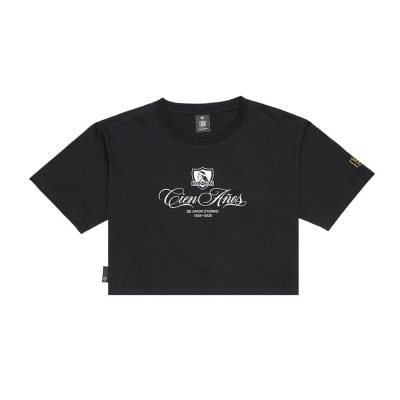 Polera Crop Colo Colo Urbano Centenario Mujer 100 años