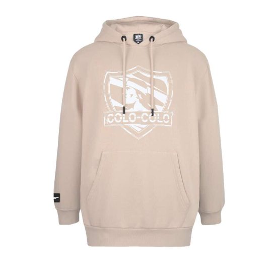 Polerón Colo Colo Urbano Mujer Rosado Escudo Franjas