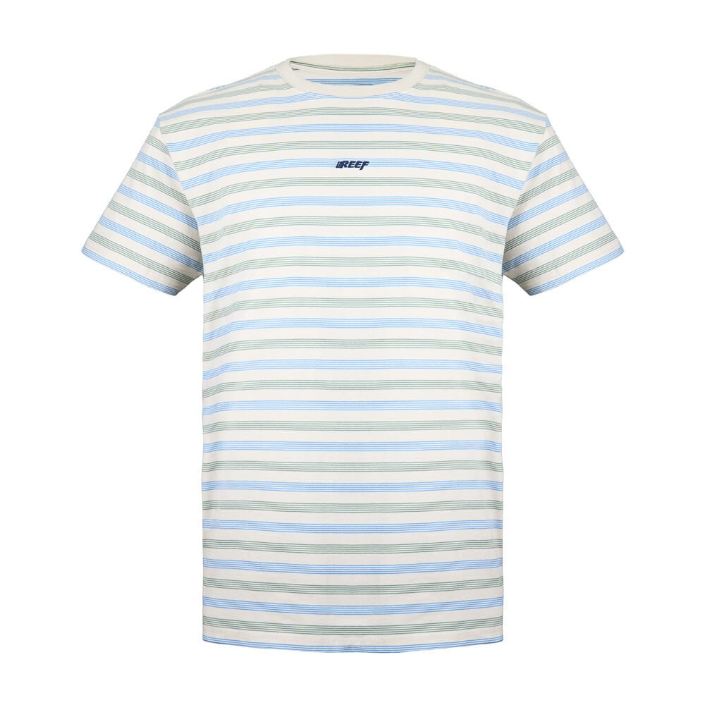 POLERA HOMBRE DISEÑO RAYAS BEIGE REEF