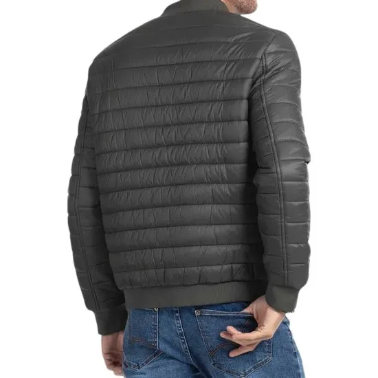 PARKA HOMBRE VERDE BOMBER BASICA REORDER ELLUS - Imagen 2