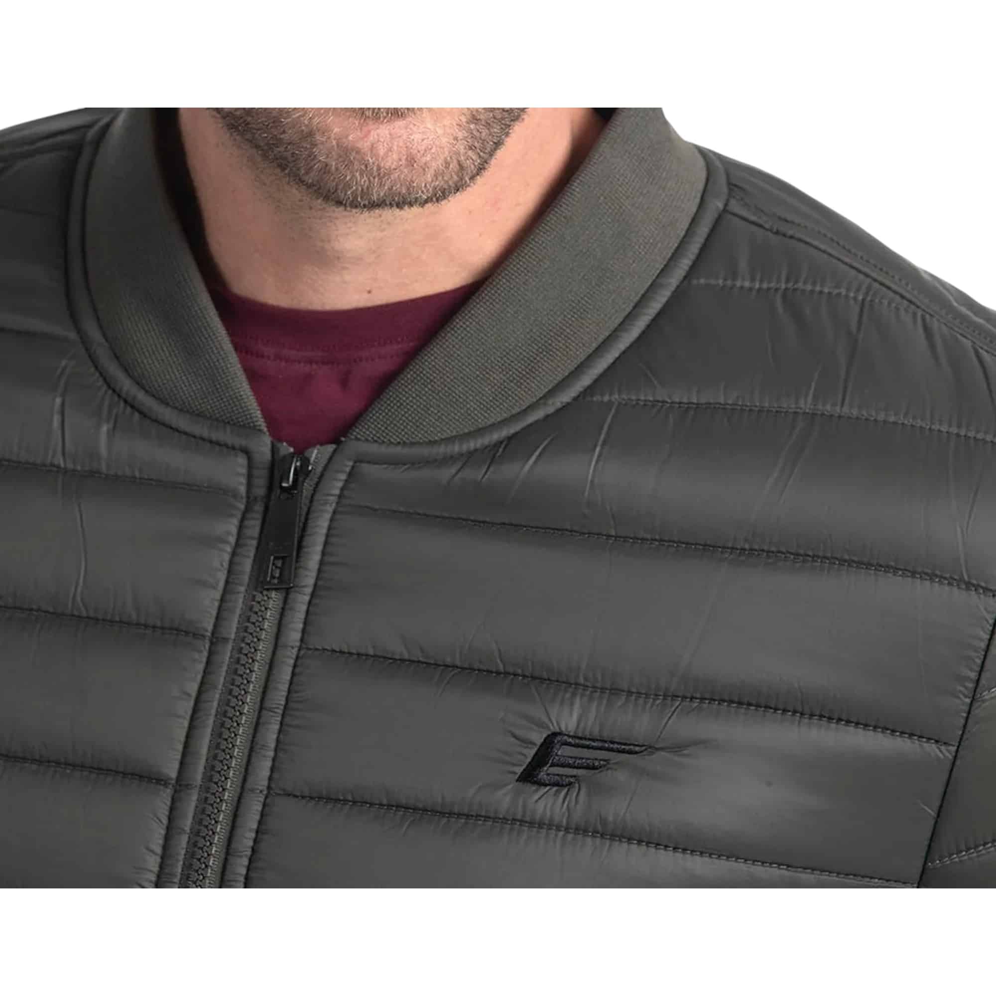 PARKA HOMBRE VERDE BOMBER BASICA REORDER ELLUS - Imagen 3