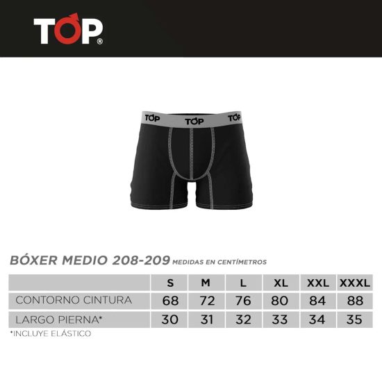 PACK 3 BOXER MEDIO MICROFIBRA HOMBRE 209MP3C10 TOP - Imagen 5