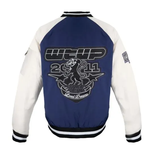Chaqueta Whatup Hombre Varsity Buttons Blue - Imagen 2
