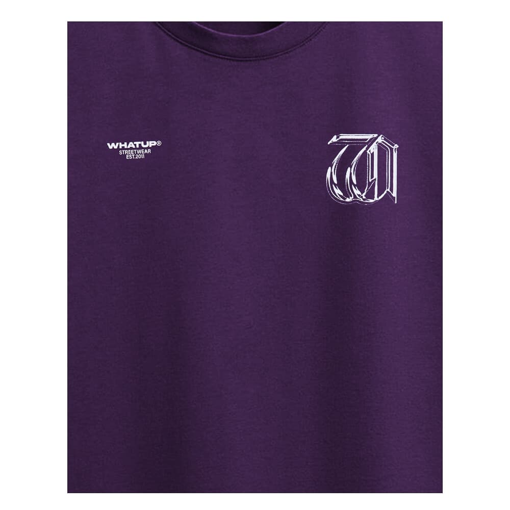 POLERA HOMBRE REGULAR MORADO WHATUP - Imagen 4