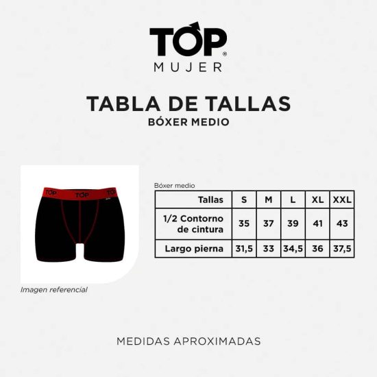 PACK 3 BOXER MUJER MEDIO MODAL M208MP3C1 TOP - Imagen 5