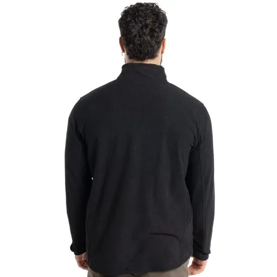 POLERON POLAR HOMBRE NEGRO CHACABUCO 1/4 ZIP KANNU - Imagen 2