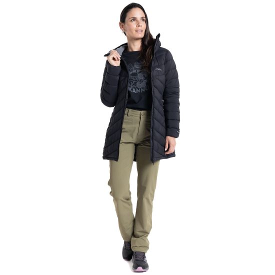 CHAQUETA MUJER LARGA INSULADA CISNES KANNU - Imagen 4