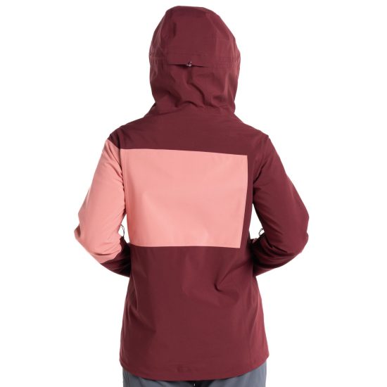 CHAQUETA MUJER IMPERMEABLE VENTISQUERO ROJO KANNU - Imagen 2