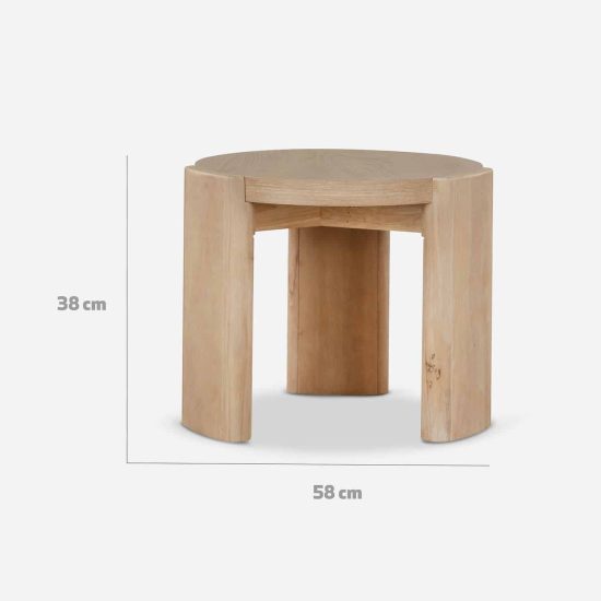 MESA LATERAL REDONDA DENMARK CIC - Imagen 4