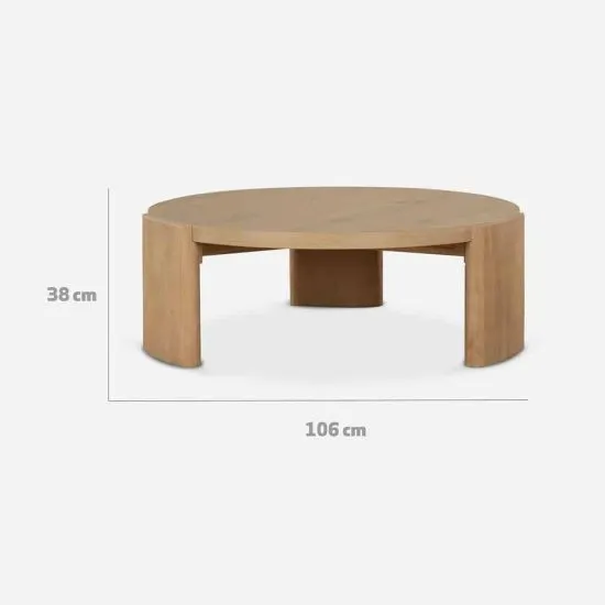 Mesa de Centro Redonda Denmark CIC - Imagen 2