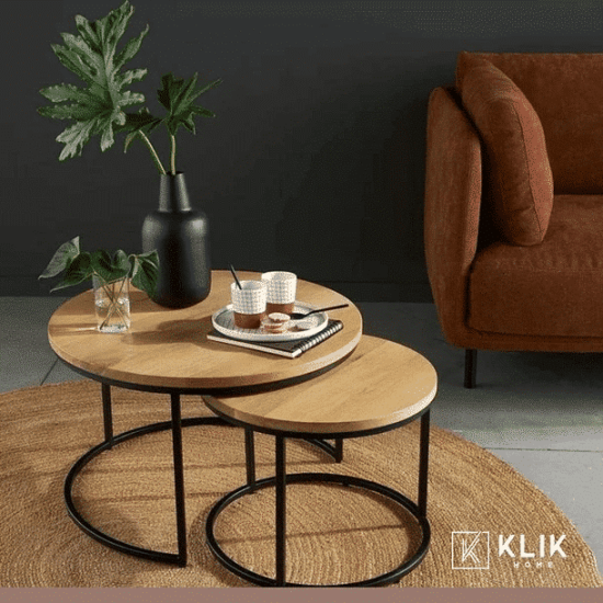 JUEGO DE MESAS DE CENTRO MADERA KLIK - Imagen 5