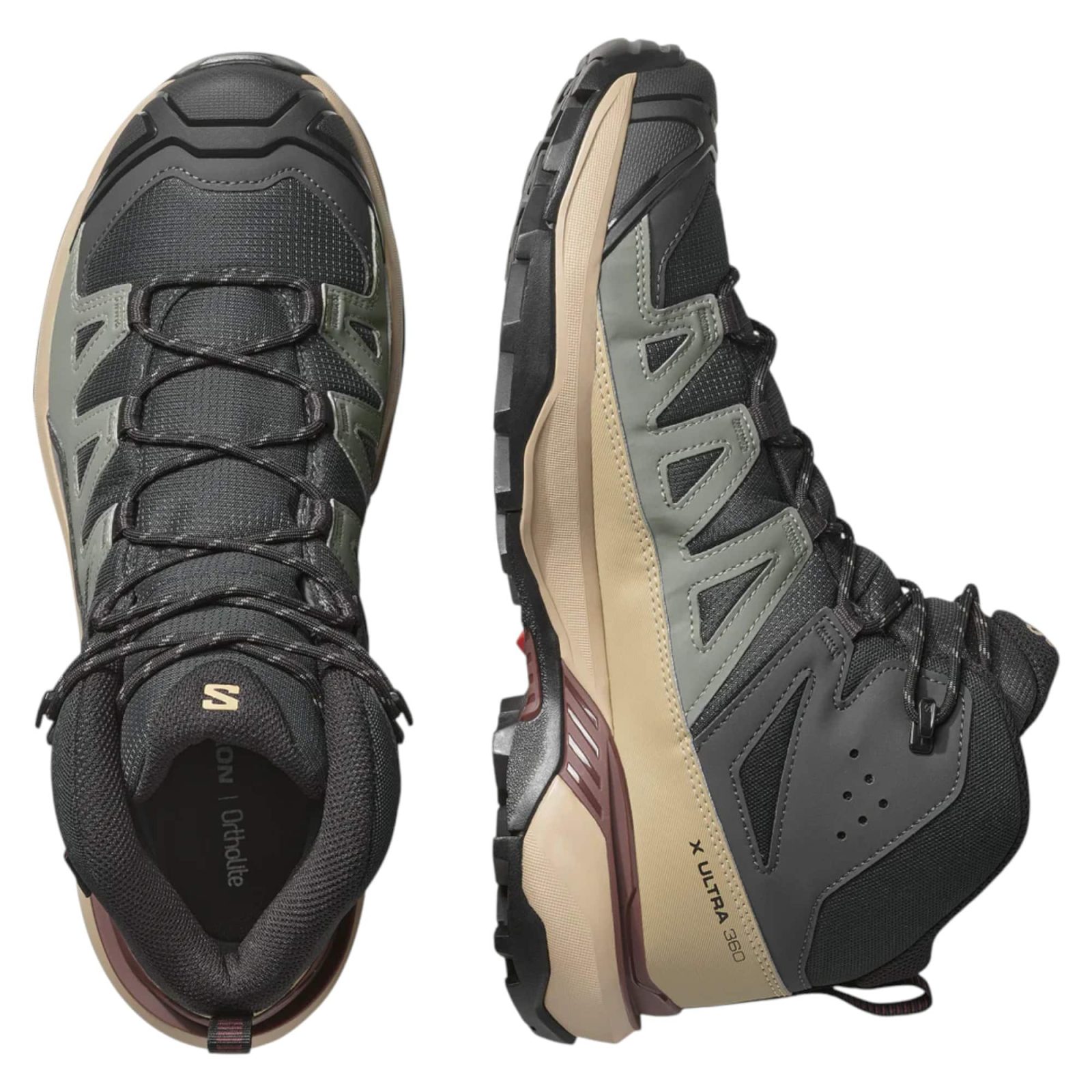ZAPATILLA HOMBRE X ULTRA 360 MID GTX PHANTOM DESERT SALOMON - Imagen 4