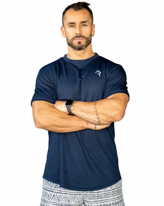 POLERA HOMBRE LIGHT AND DRY AZUL KONKO - Imagen 4