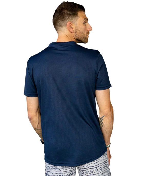 POLERA HOMBRE LIGHT AND DRY AZUL KONKO - Imagen 5