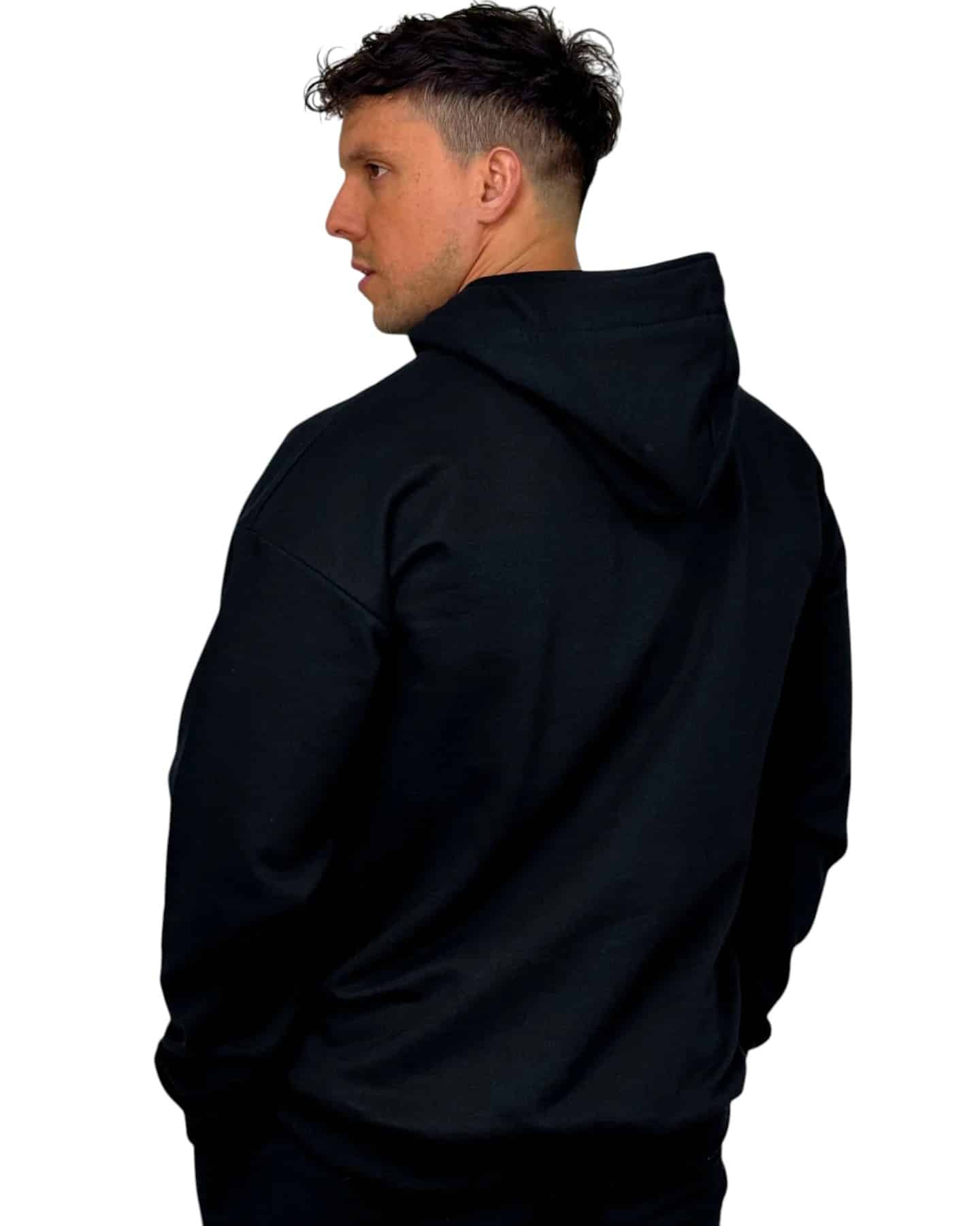 POLERON CANGURO RELAX NEGRO KONKO - Imagen 3