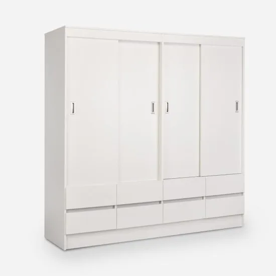 Clóset Maule Blanco 4 Puertas 8 Cajones CIC - Imagen 2